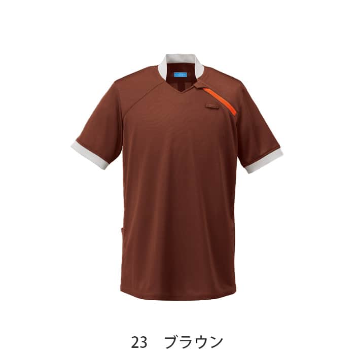 ポロシャツ4色【兼用】ファスナーの配色アクセント　色