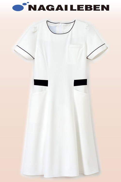 【販売終了23】全体のシルエットにメリハリをきかせたワンピース。【女性用1色】