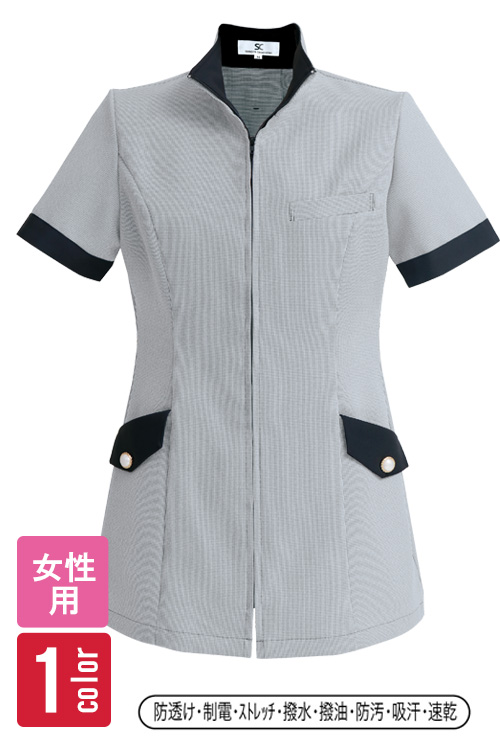 【在庫限り】千鳥格子のスタイリッシュジャケット【女性用】【返品交換不可】