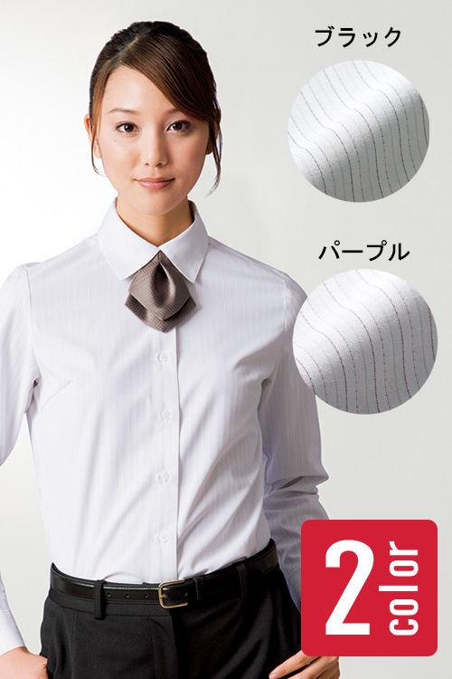 【事務制服受付制服に最適】美しく着られて動きやすいハンサムブラウス