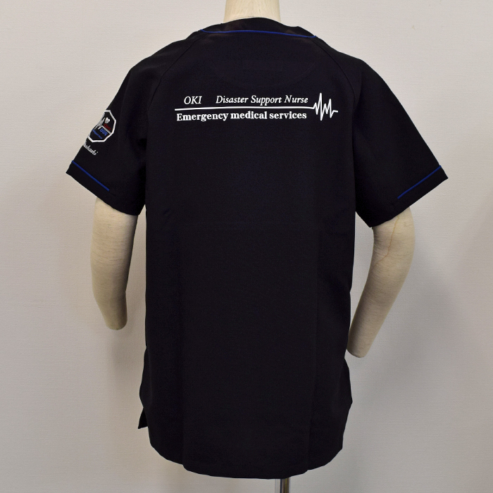 オリジナル制服製作実績プリント　20220816_Disaster Support Nurse様/エステ、歯科、病院制服ユニフォーム　転写プリント・シルクプリント制作実績