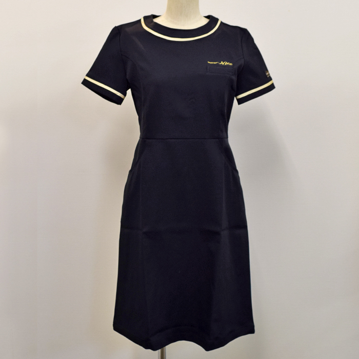 オリジナル制服製作実績 ロゴ刺繍 /20220117_Nico様/エステ、歯科、病院制服ユニフォーム　ロゴ刺繍・ネーム刺繍制作実績