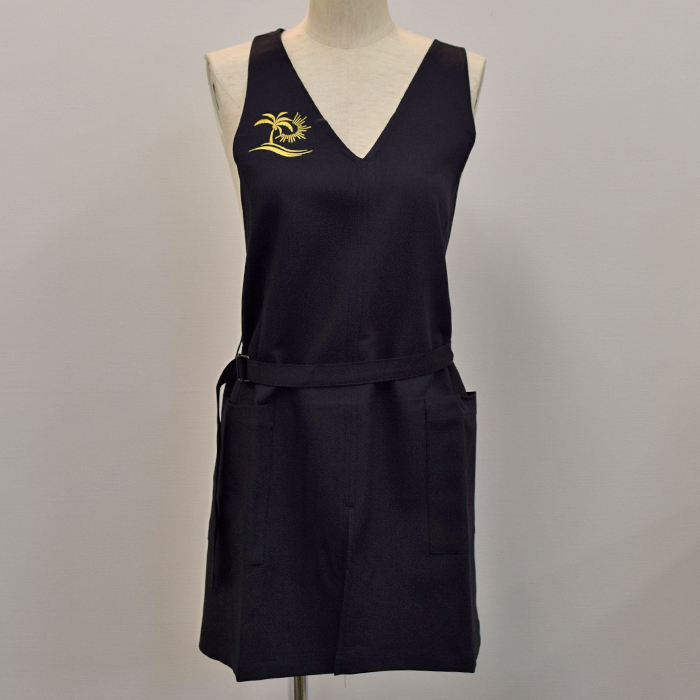 オリジナル制服製作実績 ロゴ刺繍　20220408_トータルサロン　ルアナ様/エステ、歯科、病院制服ユニフォーム　ロゴ刺繍・ネーム刺繍制作実績