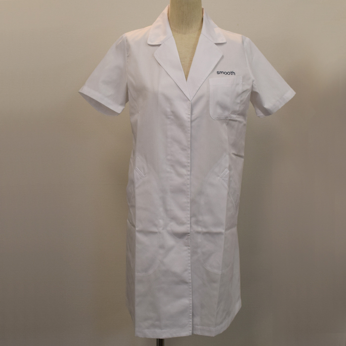 オリジナル制服製作実績 ロゴ刺繍 20210528_smooth様/エステ、歯科、病院制服ユニフォーム　ロゴ刺繍・ネーム刺繍制作実績