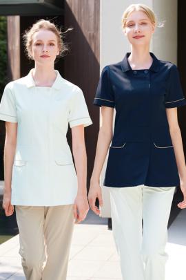 【歯科・美容クリニックユニフォーム】落ち着いたカラーがきちんとした印象に。チュニック【2色】女性用