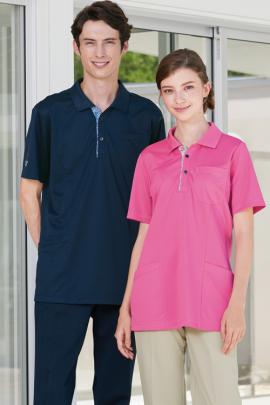 【歯科・医療制服】ミッフィーニットシャツ【2色】男女兼用　リバティ柄とミッフィーが可愛いポロシャツ
