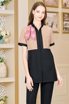 【美容医療・エステサロン・クリニック制服】キャメルベージュの配色が秀逸　動けるジャケット【女性用】