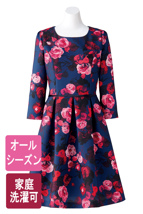 販売終了 高級感溢れるローズワンピース エステ メディカル 病院 歯科等 制服ユニフォーム専門店キレイユニ Kirei Uni
