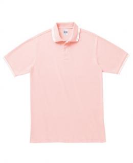 ラインポロシャツ(ピンク×ホワイト)