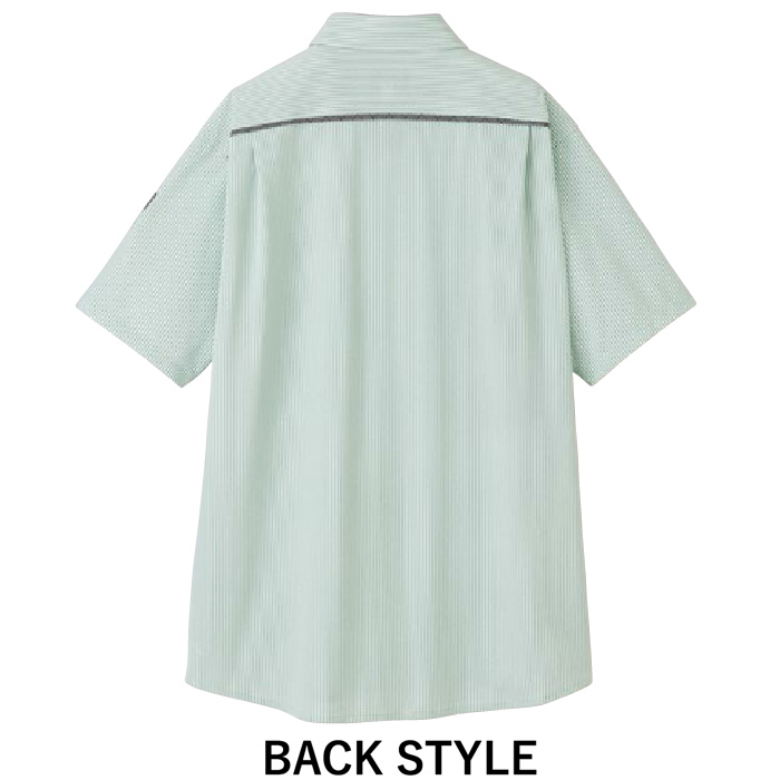 半袖ニットシャツ3色【兼用】ストライプ柄が爽やか好印象　スペック