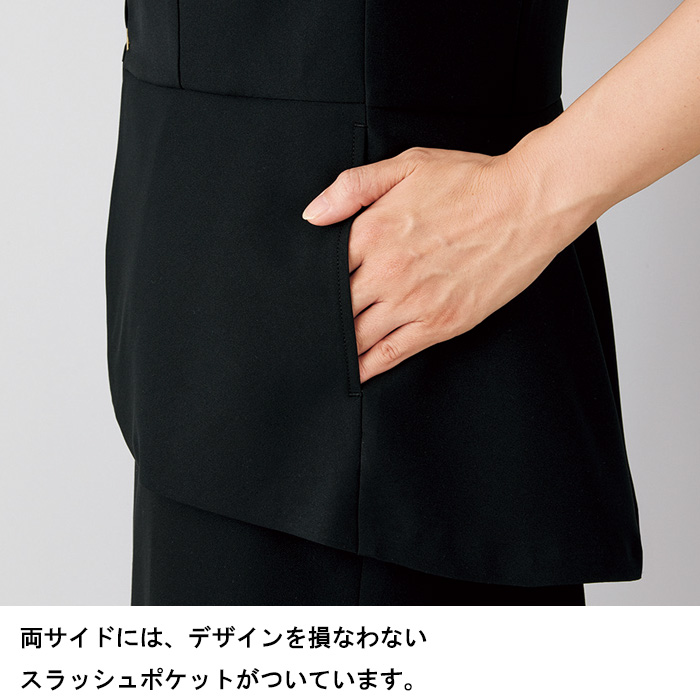 【エステサロン・歯科・クリニック】ハイストレッチで動きやすいレギンスパンツ【女性用　ディテール