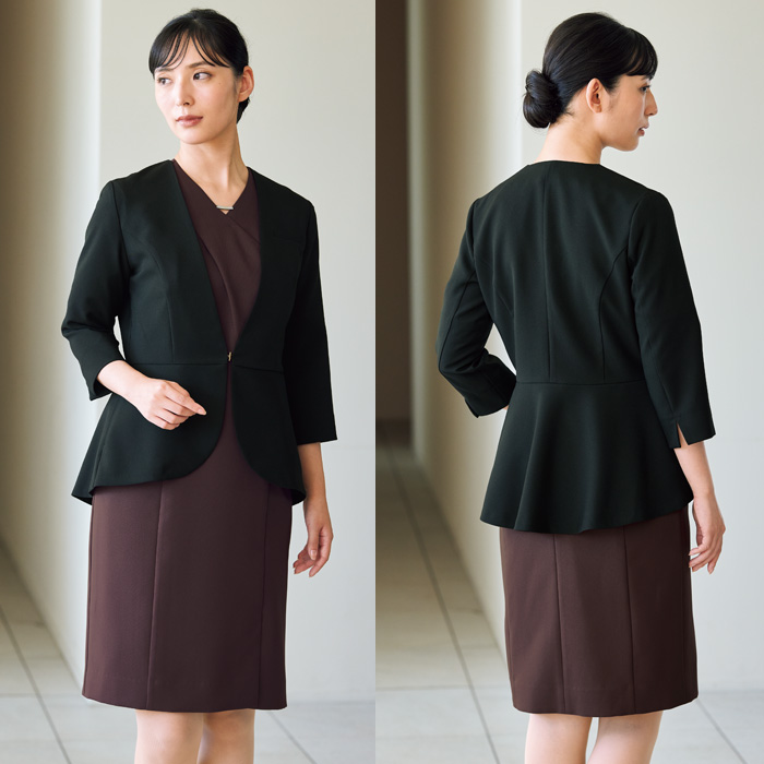 【エステサロン・歯科・クリニック】ハイストレッチで動きやすいレギンスパンツ【女性用　モデル着用イメージ