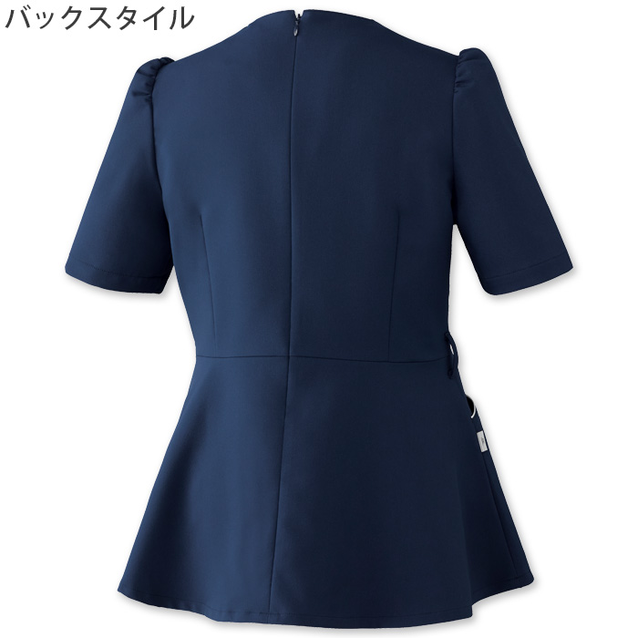  【エステ・クリニック制服】フォロレゾン ペプラムスクラブ2色【女性用】2本ラインがアクセント　スペック
