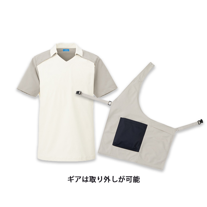 ポロシャツ3色【兼用】取り外し可能!大容量ポケット付ギア　スペック