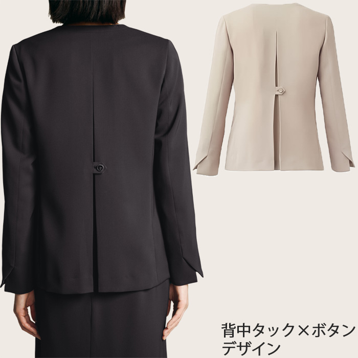 ノーカラージャケット2色【女性用】ノーブルクロス　新感覚のフォーマルスタイ　スペック