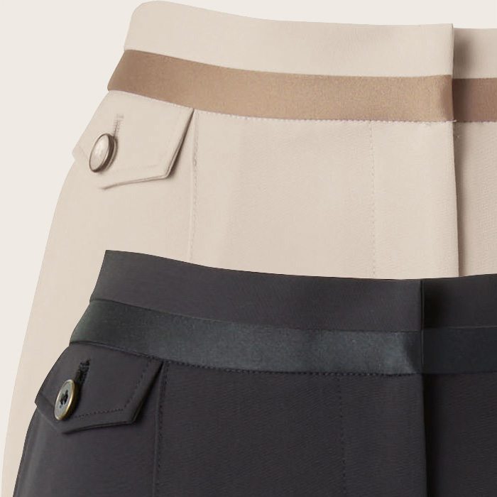 【ホテル・受付・接客制服】テーパードパンツ2色【女性用】ノーブルクロス　新感覚のフォーマルスタイル　スペック