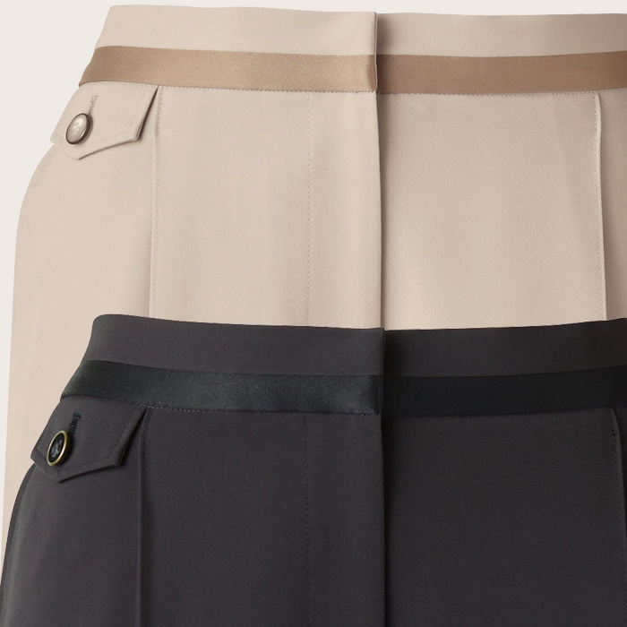 【ホテル・受付・接客制服】ワイドパンツ2色【女性用】ノーブルクロス　新感覚のフォーマルスタイル　スペック