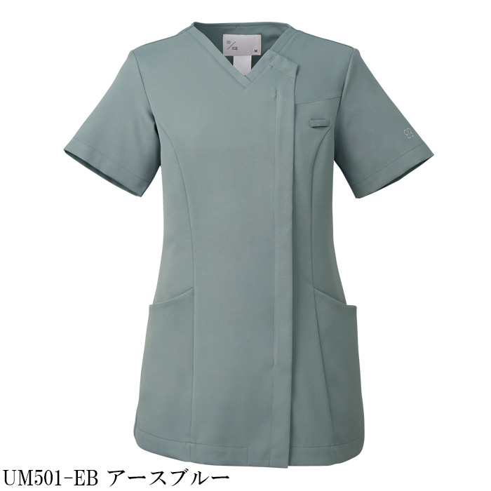 病院・歯科・クリニック】ukaのジップアップスクラブ程よいゆとりと美しいライン【女性用】　カラー