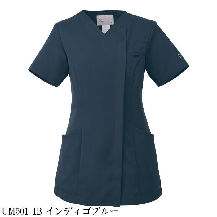 病院・歯科・クリニック】ukaのジップアップスクラブ程よいゆとりと美しいライン【女性用】　カラー